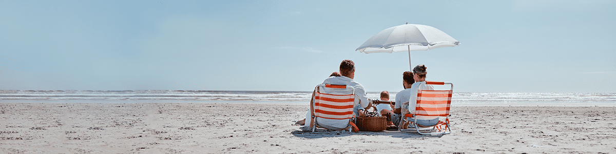 LG Beach umbrella banner